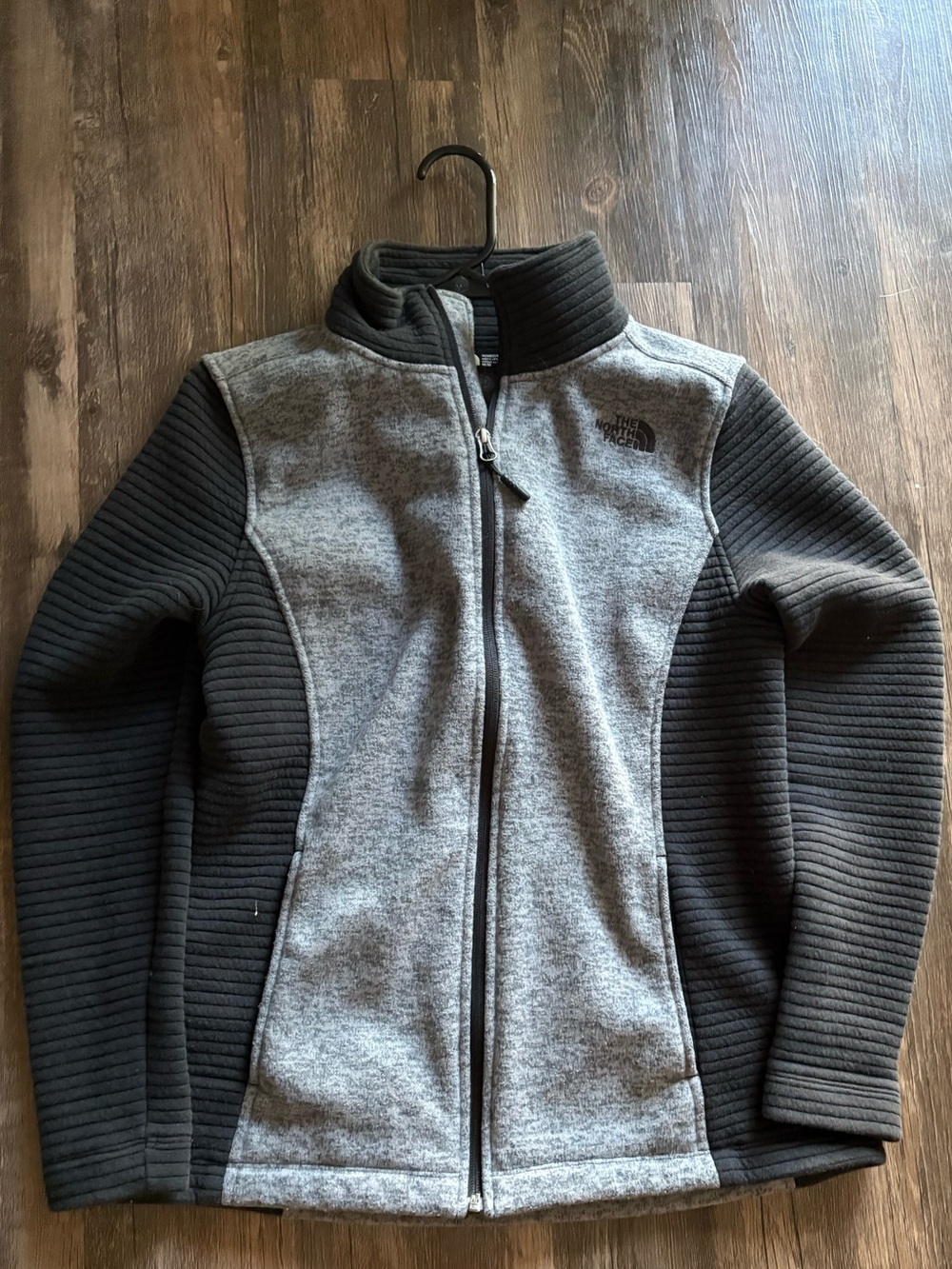 The North Face womens Grey & Black Fleece Jacket